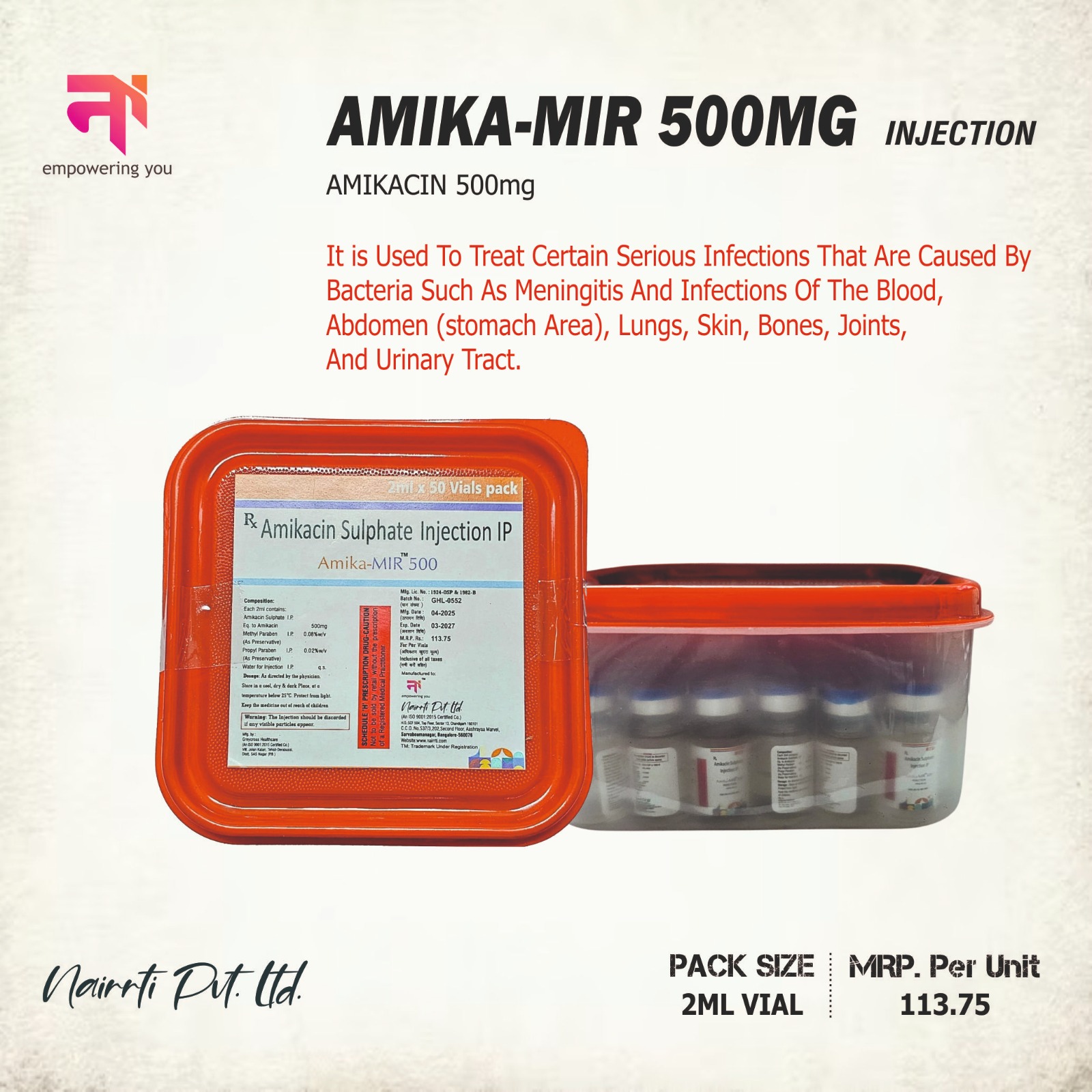 AMIKA-MIR 500MG